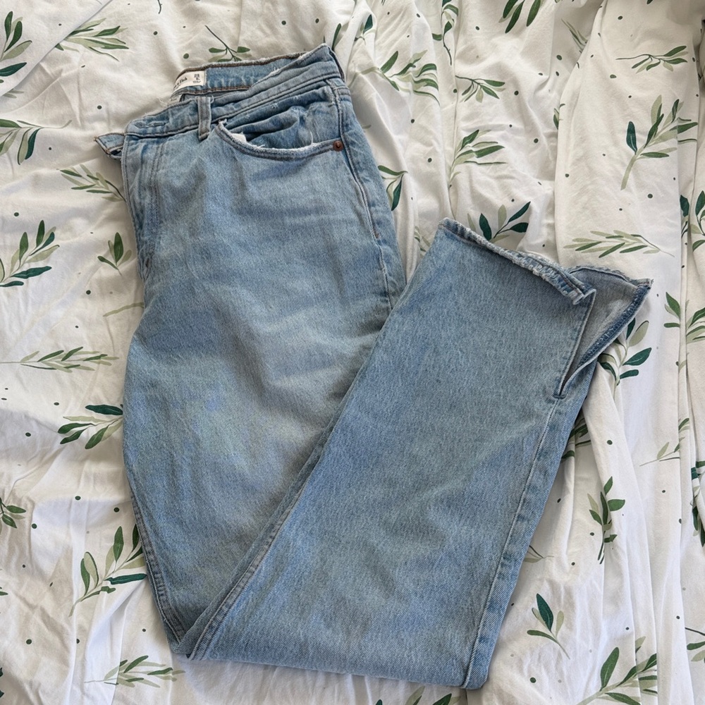 Abercrombie & Fitch Light Blue Straight Leg Jeans